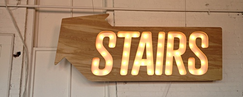 Stairs sign
